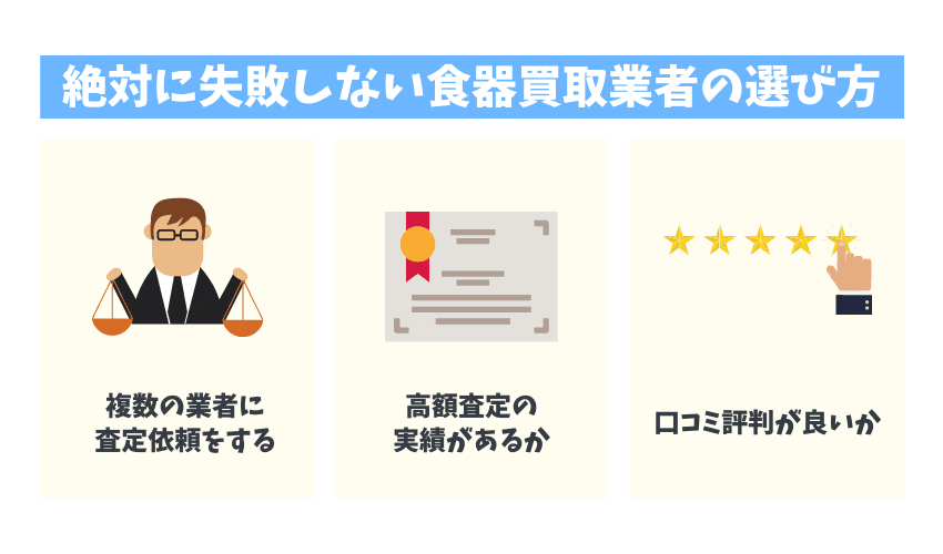 失敗しない買取業者の選び方